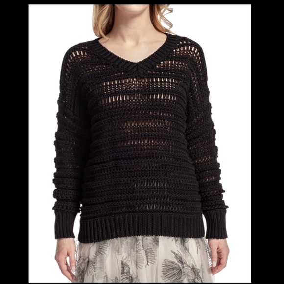 Open Knit Crochet Sweater - Picture 4 of 6